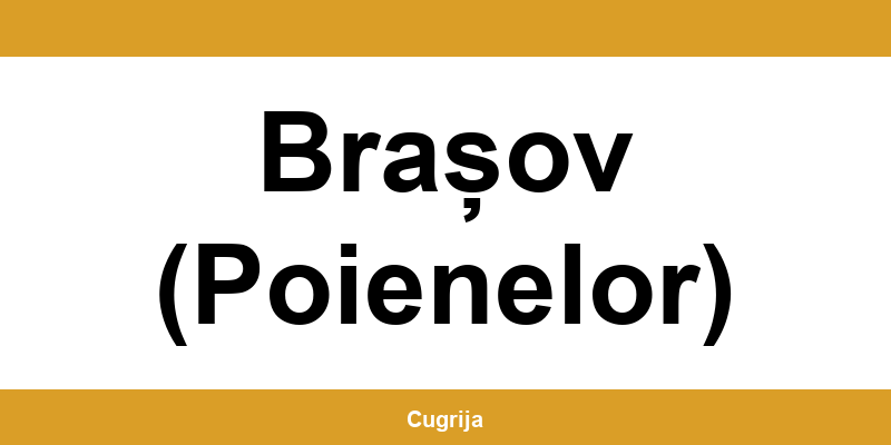 Contact imediat cu punctul Cargus Ship & Go din Brașov (Poienelor)