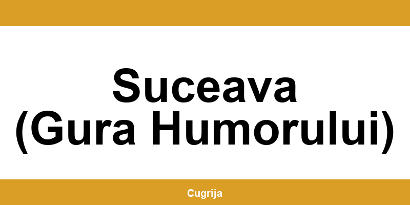 Contact imediat cu punctul Cargus Ship & Go din Suceava (Gura Humorului)